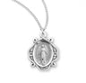 Leaf Accent Miraculous Medal for Women