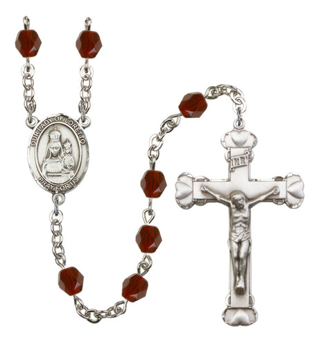 Our Lady of Loretto Birthstone Rosary for Women