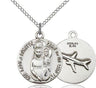 Men's Oval Scalloped Edge St. Anthony Medal