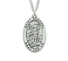 Oval St. Michael Medal Sterling Silver for Women