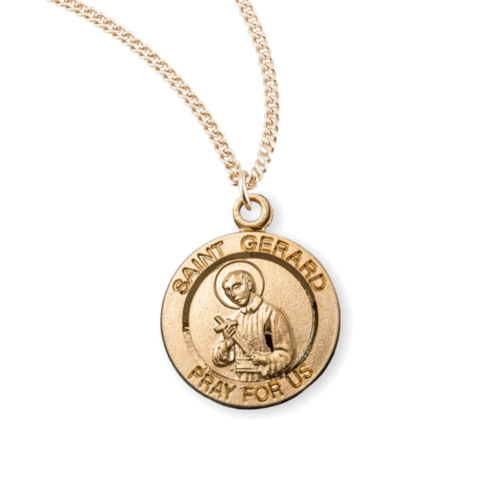Round Saint Gerard Necklace for Women