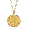 Saint Michael Medal Oval Goldtone for Women
