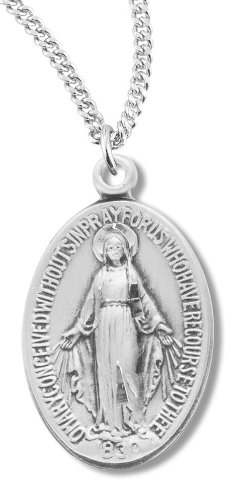 Simple Miraculous Pendant with Chain for Women