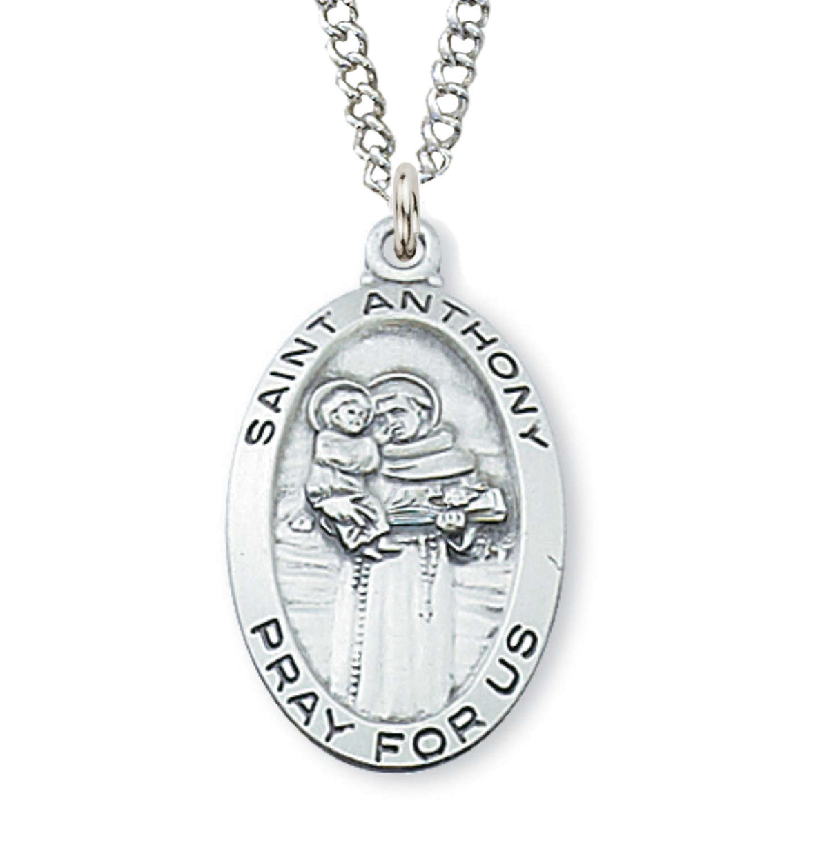 St. Anthony Medal Sterling Silver for Women