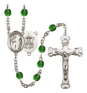 St. Brendan the Navigator Navy Birthstone Rosary for Women