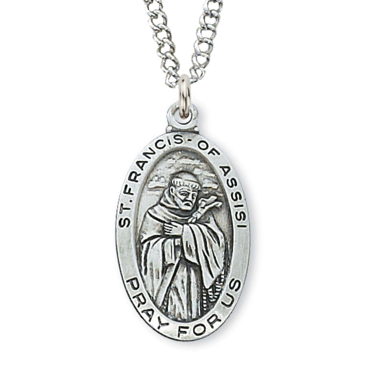 St. Francis of Assisi Medal Sterling Silver for Women