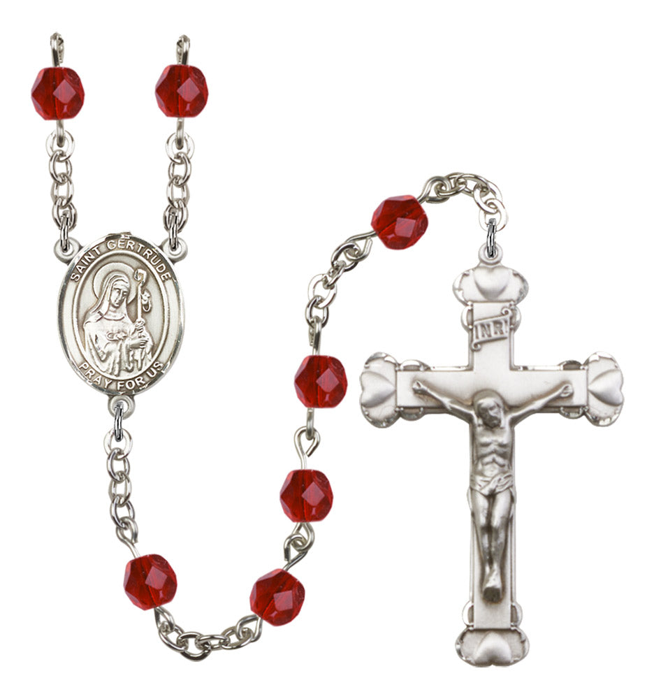 St. Gertrude of Nivelles Birthstone Rosary for Women