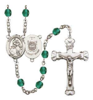 St. Joan of Arc Coast Guard Birthstone Rosary for Women