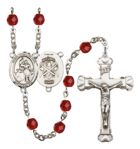 St. Joan of Arc National Guard Birthstone Rosary for Women