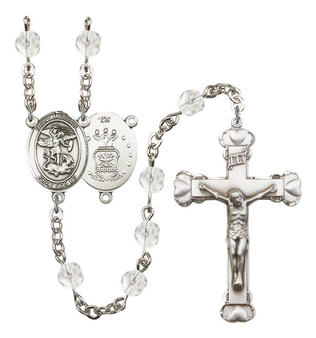 St. Michael Air Force Birthstone Rosary for Women