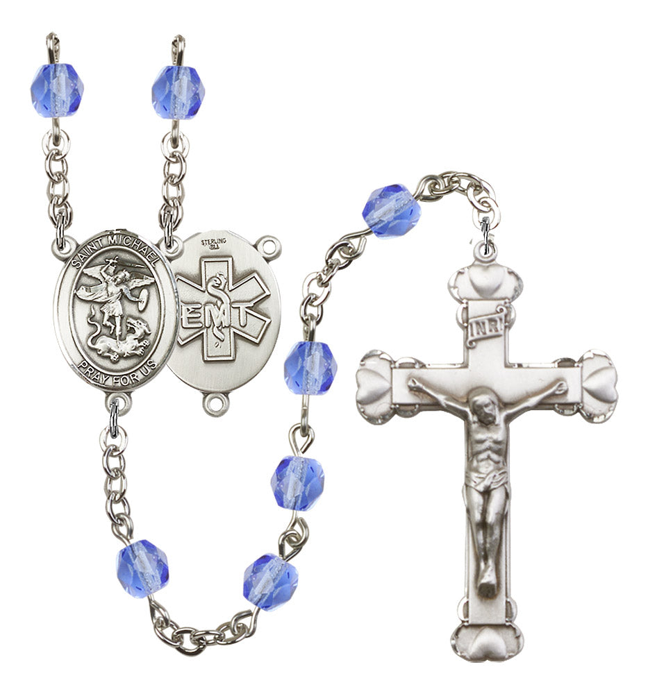 St. Michael EMT Birthstone Rosary for Women
