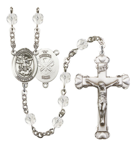 St. Michael National Guard Birthstone Rosary for Women