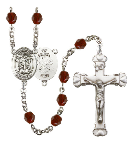 St. Michael National Guard Birthstone Rosary for Women