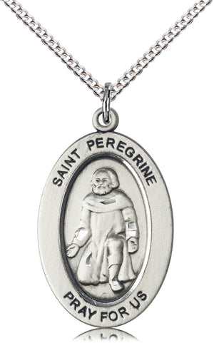 St. Peregrine Against Cancer Necklace for Women
