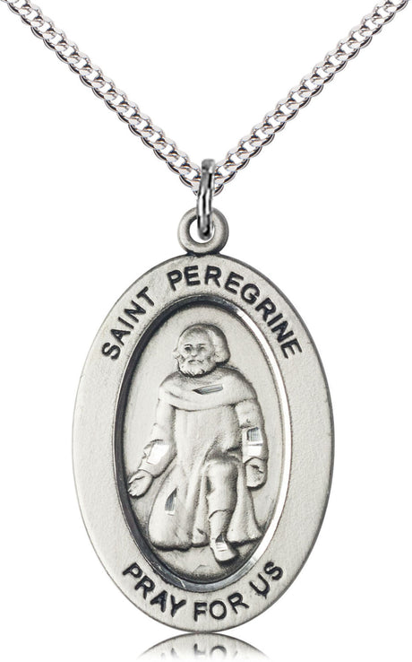 St. Peregrine Against Cancer Necklace for Women