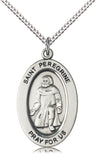 St. Peregrine Against Cancer Necklace for Women