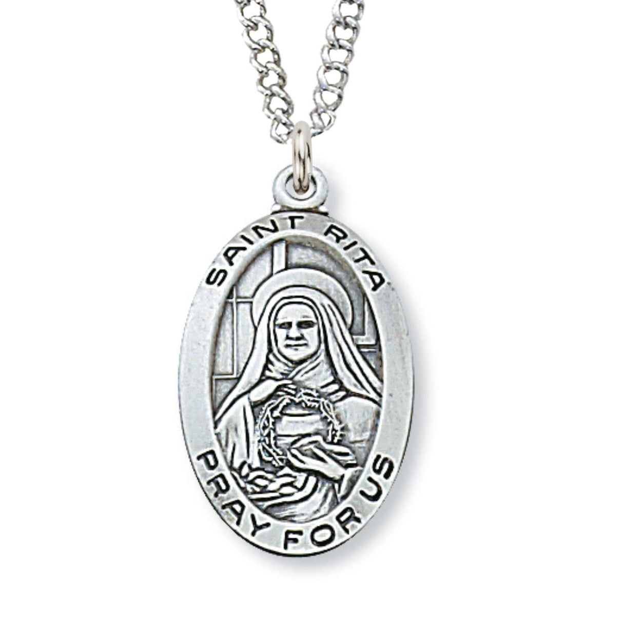 St. Rita Medal Sterling Silver for Women
