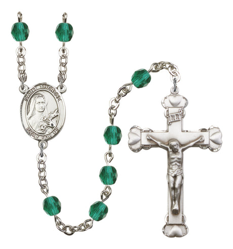 St. Therese of Lisieux Birthstone Rosary for Women