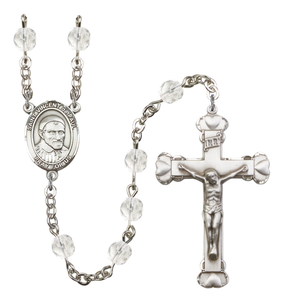 St. Vincent de Paul Birthstone Rosary for Women