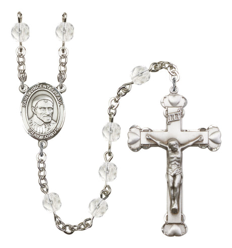 St. Vincent de Paul Birthstone Rosary for Women