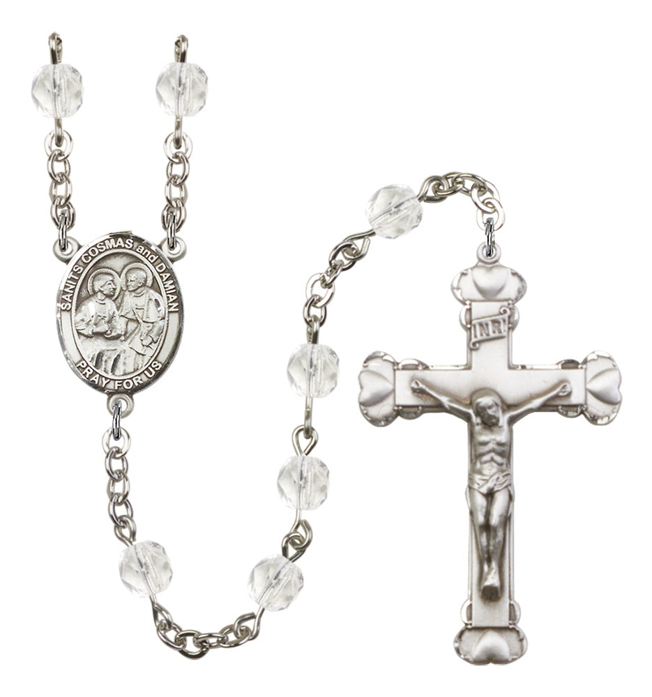 Sts. Cosmas & Damian Birthstone Rosary for Women