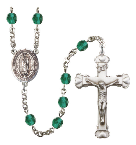 Virgen de Guadalupe Birthstone Rosary for Women