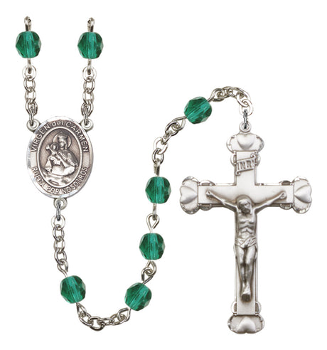 Virgen del Carmen Birthstone Rosary for Women