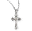 Cubic Zirconia Boxed Cross Necklace, Sterling Silver
