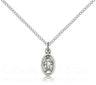 Miraculous Medal with Blue Center Charm