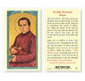 St. John Neumann Pray For Us Laminated Prayer Card