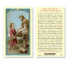 Daily Prayer to St. Joseph Laminated Prayer Card – Fratelli Bonella Art (Italy)