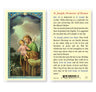 St. Joseph Protector of Homes Laminated Prayer Card