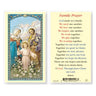 God Made Us A Family Laminated Prayer Card