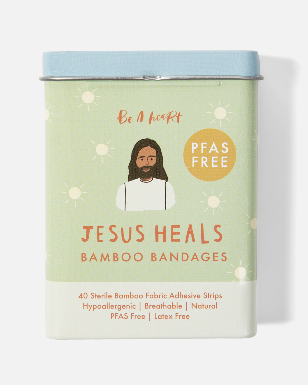 Jesus Heals Bamboo Bandages, Latex-Free & PFAS-Free, 40 Count