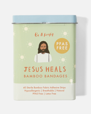 Jesus Heals Bamboo Bandages, Latex-Free & PFAS-Free, 40 Count