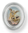 St. Michael Small 4.5 Inch Oval Framed Print
