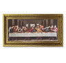 Davinci Last Supper Print in Ornate Gold-Leaf Frame - 2 Sizes