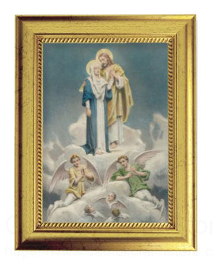 Jesus and Mary Print by Chambers 5x7 Print in Gold-Leaf Frame