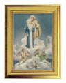 Jesus and Mary Print by Chambers 5x7 Print in Gold-Leaf Frame