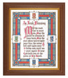 Irish Blessing 8x10 Textured Artboard Dark Walnut Frame