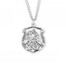 Hand Etched Saint Michael Badge Medal for Women