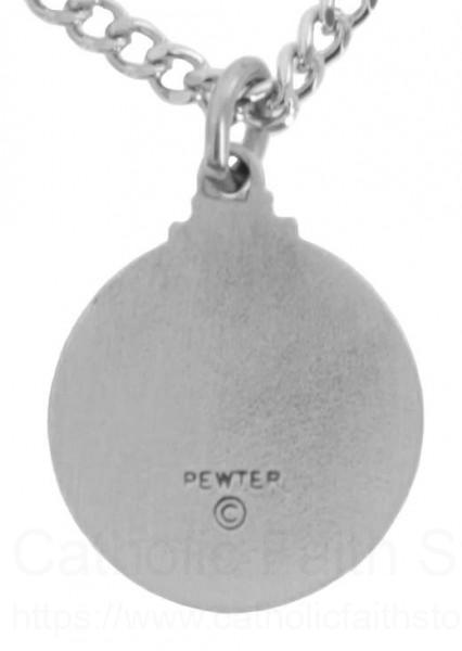 Round St. Michael The Archangel Medal with Prayer Card