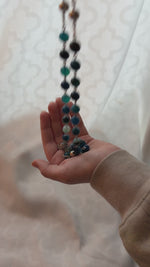 Blue Agate Rosary 10mm Sterling Silver - Handmade Heirloom Quality Catholic Prayer Beads