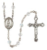 Our Lady of Fatima Sterling Silver Rosary, 6mm Austrian Crystal