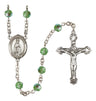 Our Lady of Fatima Sterling Silver Rosary, 6mm Austrian Crystal