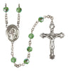Blessed Caroline Gerhardinger Sterling Silver Heirloom Rosary | 6mm Austrian Crystal Birthstone Beads