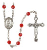 Our Lady of Fatima Sterling Silver Rosary, 6mm Austrian Crystal