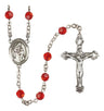 Blessed Caroline Gerhardinger Sterling Silver Heirloom Rosary | 6mm Austrian Crystal Birthstone Beads