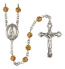 Our Lady of Fatima Sterling Silver Rosary, 6mm Austrian Crystal