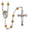 Blessed Caroline Gerhardinger Sterling Silver Heirloom Rosary | 6mm Austrian Crystal Birthstone Beads